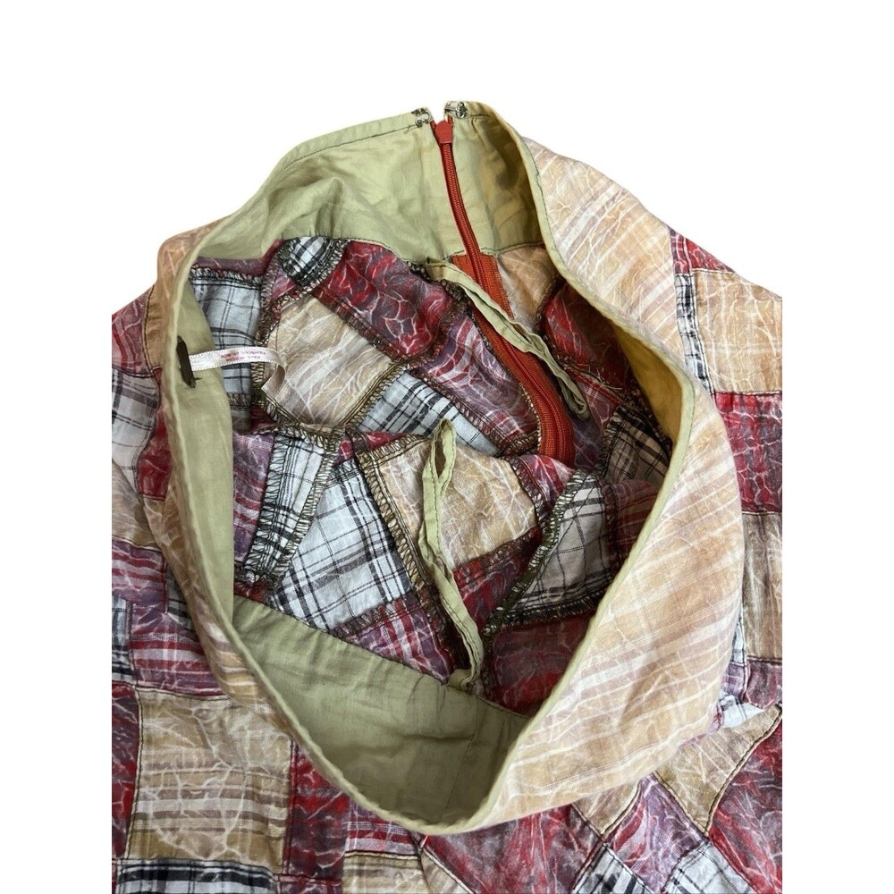 Free People Multicolored Patchwork Plaid Maxi Ski… - image 5
